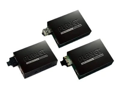 PLANET GT-805A - Medienkonverter - 1GbE - 10Base-T, 1000Base-LX, 1000Base-SX, 100Base-TX, 1000Base-T - RJ-45 / SFP (mini-GBIC) PLANET GT-805A - Medienkonverter - 1GbE - 10Base-T, 1000Base-LX, 1000Base-SX, 100Base-TX, 1000Base-T - RJ-45 / SFP (mini-GBIC)