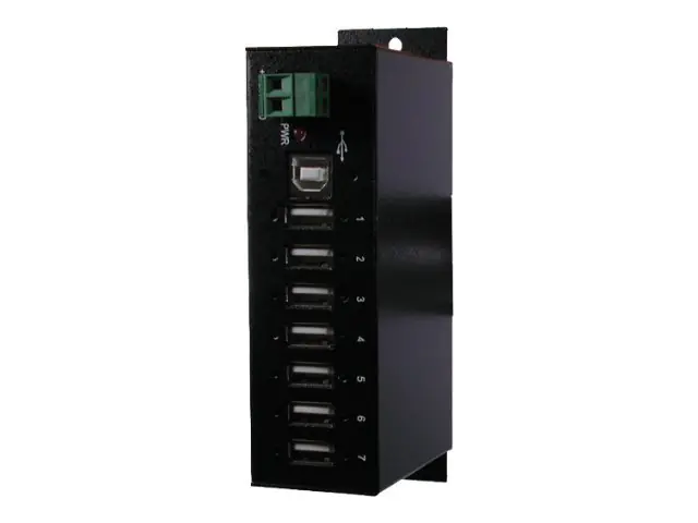 Exsys Ex 1177HMVS - Hub - 7 x USB 2.0 - an DIN-Schiene montierbar - Gleichstrom Exsys Ex 1177HMVS - Hub - 7 x USB 2.0 - an DIN-Schiene montierbar - Gleichstrom