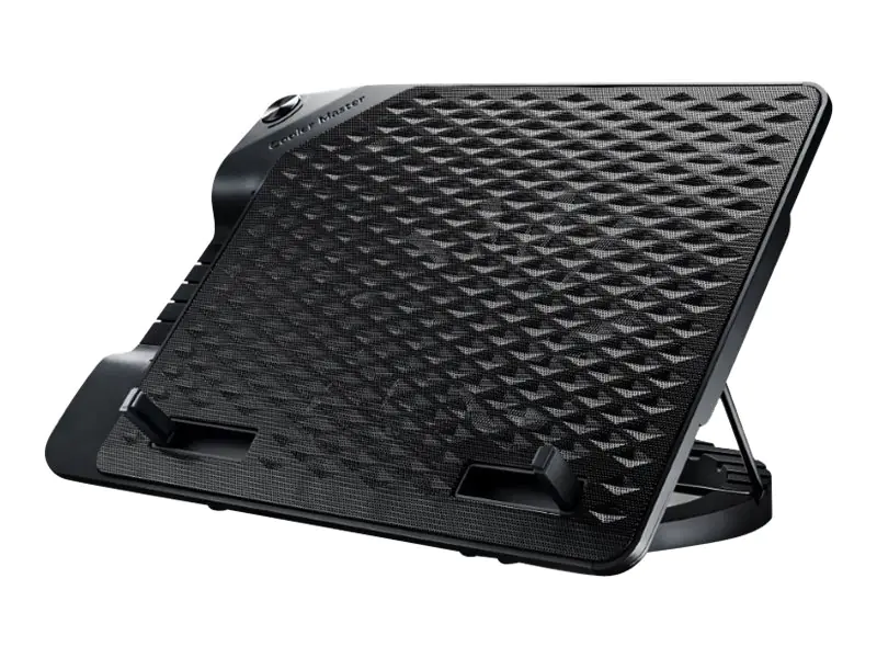 CoolerMaster Notepal ERGOSTAND III - Notebook-Ständer - mit 4-Port-USB-Hub, Ventilator - 230 mm - Schwarz