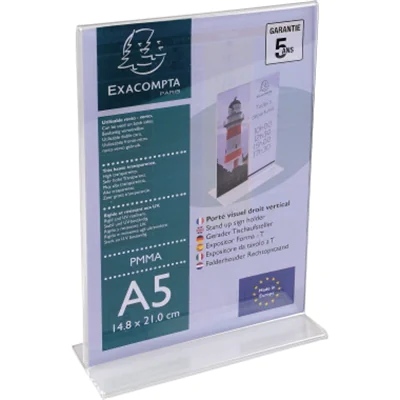 Exacompta Prospekthalter 85158D T-Form PMMA A5 Exacompta Prospekthalter 85158D T-Form PMMA A5