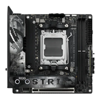 ASUS ROG STRIX X870-I GAMING WIFI - Motherboard - Mini-ITX - Socket AM5 - AMD X870 Chipsatz - USB4, USB 3.2 Gen 2, USB-C 3.2 Gen2, USB 3.2 Gen 1 - Wi-Fi 7, Bluetooth, 2.5 Gigabit LAN - Onboard-Grafik (CPU erforderlich) - HD Audio (8-Kanal) ASUS ROG STRIX X870-I GAMING WIFI - Motherboard - Mini-ITX - Socket AM5 - AMD X870 Chipsatz - USB4, USB 3.2 Gen 2, USB-C 3.2 Gen2, USB 3.2 Gen 1 - Wi-Fi 7, Bluetooth, 2.5 Gigabit LAN - Onboard-Grafik (CPU erforderlich) - HD Audio (8-Kanal)