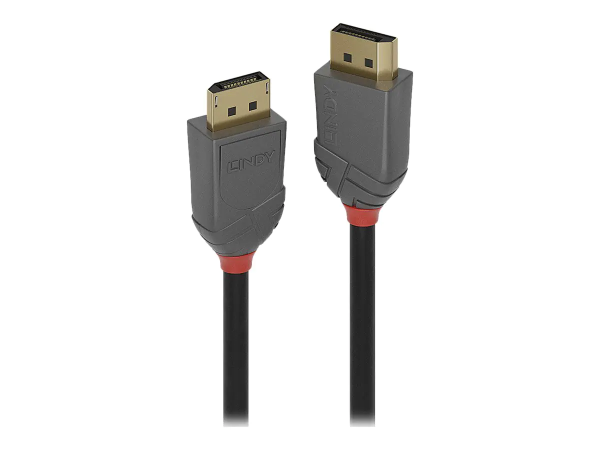 Lindy Anthra Line - DisplayPort-Kabel - DisplayPort (M) zu DisplayPort (M) - DisplayPort 1.2 - 10 m - rund, 4K Unterstützung - Schwarz Lindy Anthra Line - DisplayPort-Kabel - DisplayPort (M) zu DisplayPort (M) - DisplayPort 1.2 - 10 m - rund, 4K Unterstützung - Schwarz