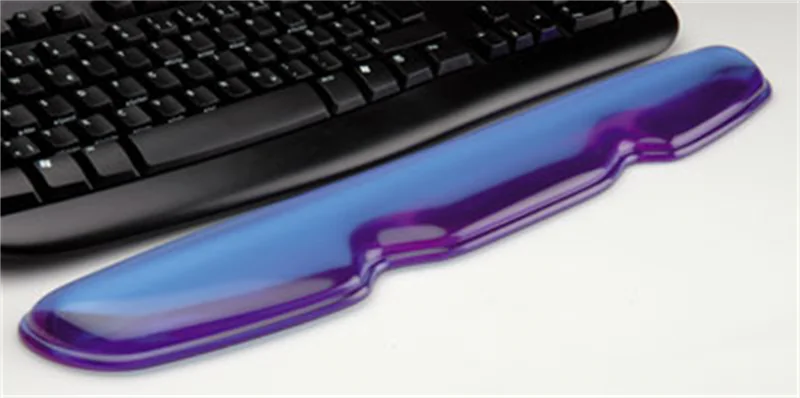 Secomp - Tastatur-Handgelenkauflage - durchsichtig blau Secomp - Tastatur-Handgelenkauflage - durchsichtig blau