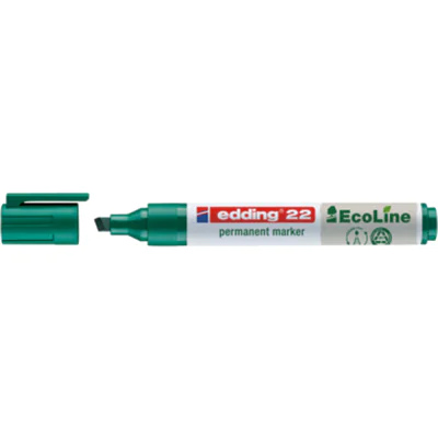 edding Permanentmarker 22 EcoLine 4-22004 1-5mm Keilspitze grün edding Permanentmarker 22 EcoLine 4-22004 1-5mm Keilspitze grün