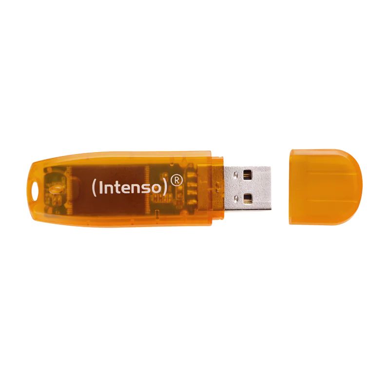 Intenso Rainbow Line - USB-Flash-Laufwerk - 64 GB - USB - orange Intenso Rainbow Line - USB-Flash-Laufwerk - 64 GB - USB - orange