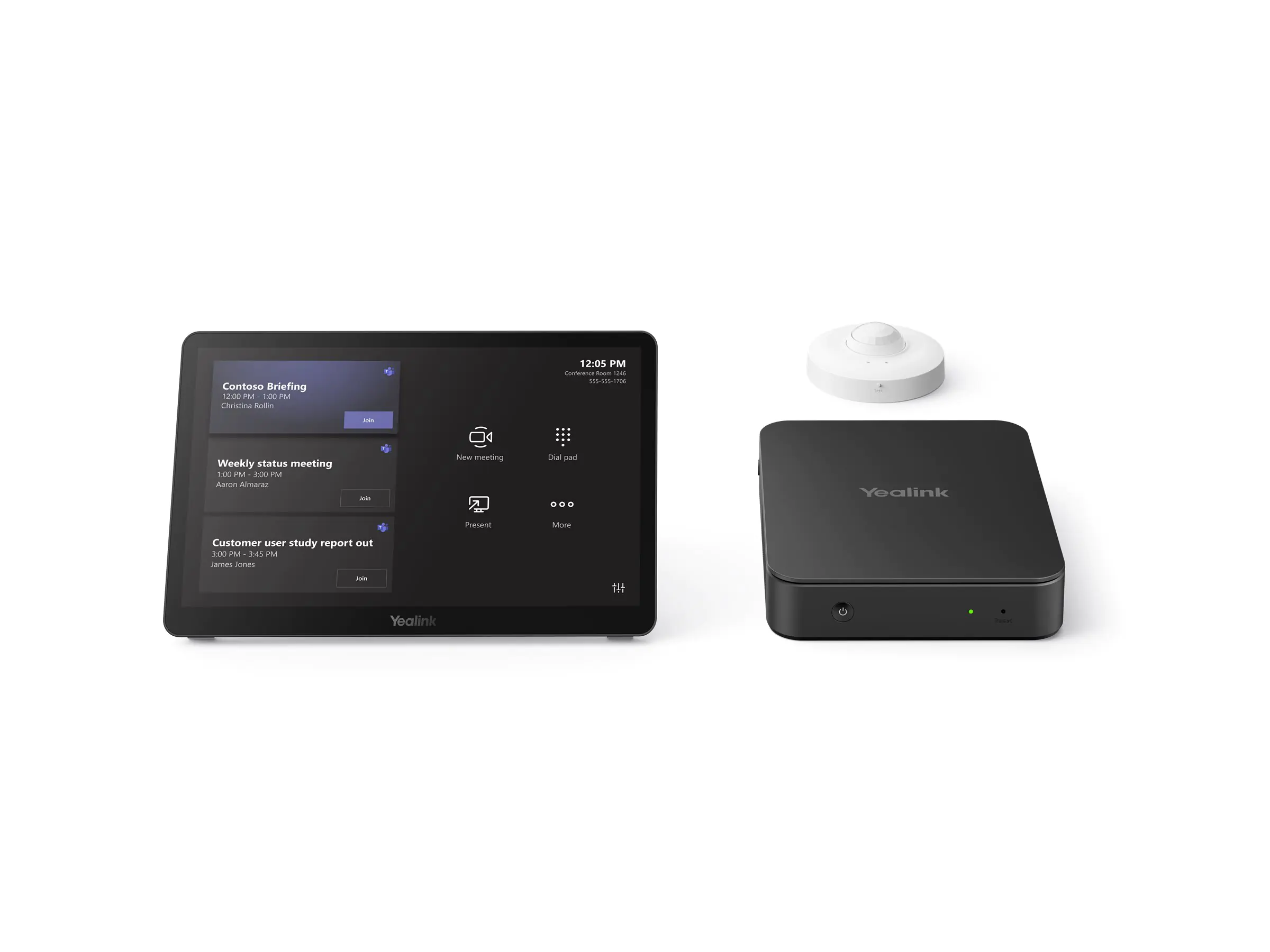 Yealink MVC Series MCoreKit-C5-MS - Kit für Videokonferenzen (MTouch Plus Touchpanel, MCore Pro Mini-PC, RoomSensor) 1206655