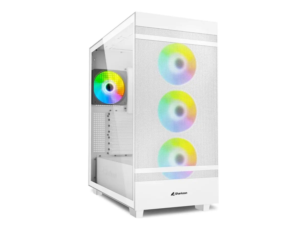 Sharkoon REBEL C50 RGB ATX - Full Tower - PC - Weiß - ATX - micro ATX - Mini-ITX - Metall - Gehär