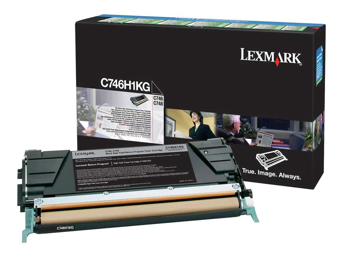 Lexmark Hohe Ergiebigkeit - Schwarz - original C746H1KG
