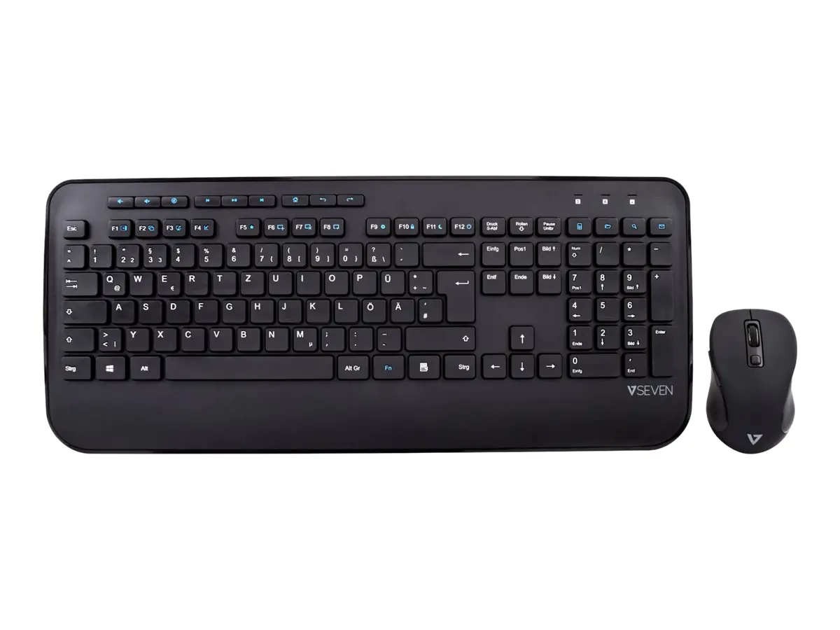 V7 CKW300DE - Tastatur-und-Maus-Set - kabellos - QWERTZ - Deutsch