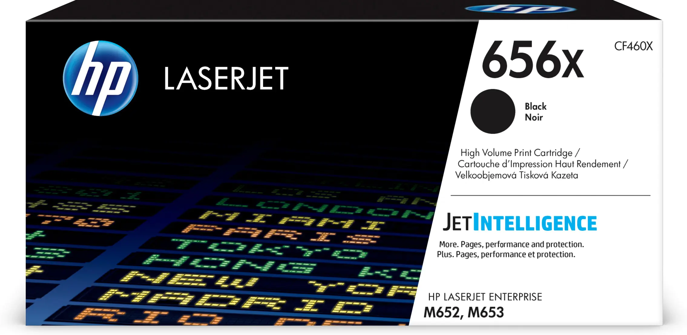 HP 656X - Hohe Ergiebigkeit - Schwarz - Original - LaserJet - Tonerpatrone (CF460X) - für Color LaserJet Enterprise M652dn, M652n, M653dh, M653dn, M653x