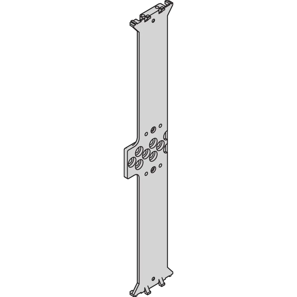 SCHROFF SPLITTER PLATE 6U RUGGED 2PC - Rack-Zubehör