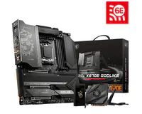 MSI MEG X670E GODLIKE - Motherboard - E-ATX - Socket AM5 - AMD X670E Chipsatz - USB 3.2 Gen 1, USB 3.2 Gen 2, USB-C 3.2 Gen2, USB-C 3.2 Gen 2x2 - 10 Gigabit LAN, 2.5 Gigabit LAN, Bluetooth, Wi-Fi - Onboard-Grafik (CPU erforderlich) - HD Audio (8-Kanal)