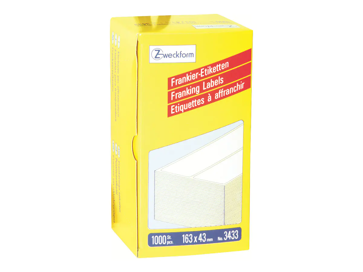 Avery Zweckform Frankieretikett 03433 163x43mm 1.000 St./Pack.