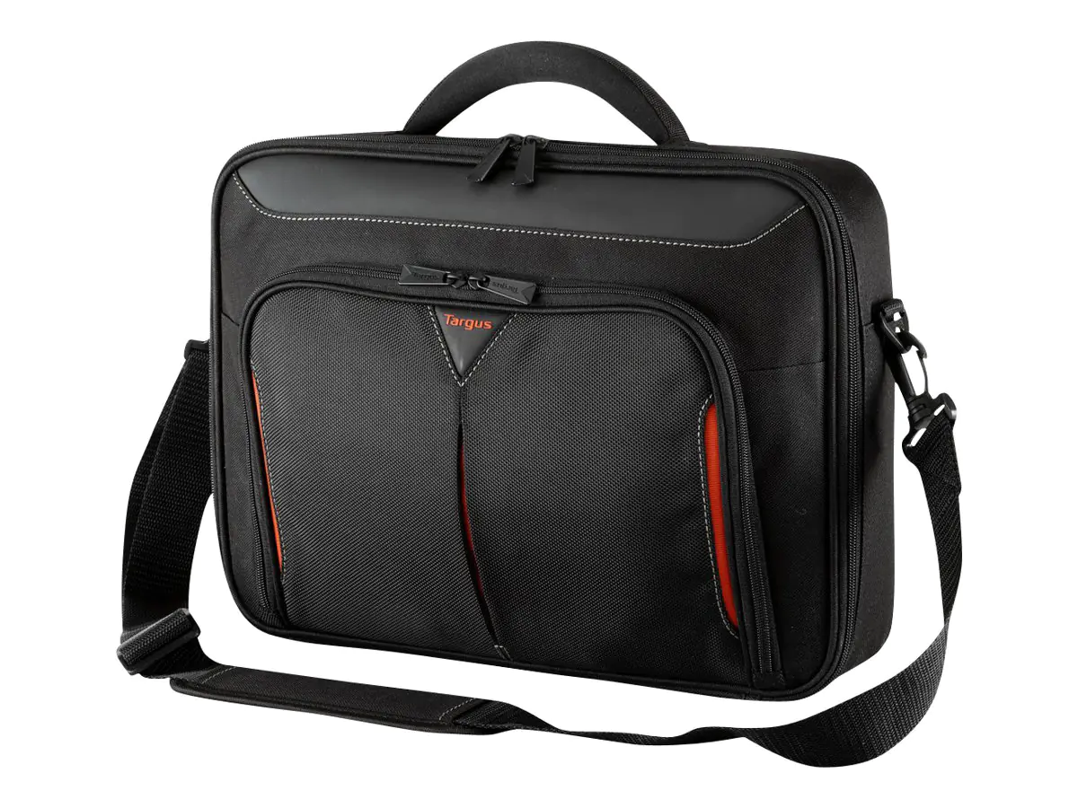 Targus Classic+ Clamshell - Notebook-Tasche - 39.6 cm - 15" - 15.6" - Schwarz, Rot