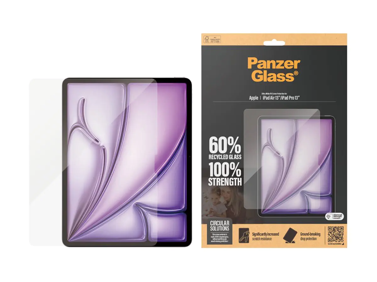 PanzerGlass Bildschirmschutz für Tablet - ultrabreite Passform - Glas - für Apple 13-inch iPad Air (M2) 2835