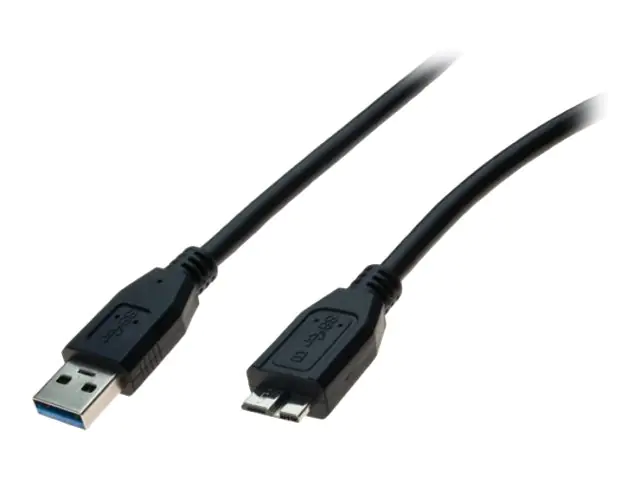 exertis Connect - USB-Kabel - USB Typ A (M) zu Micro-USB Typ B (M) - USB 3.0 - 1.8 m - Schwarz