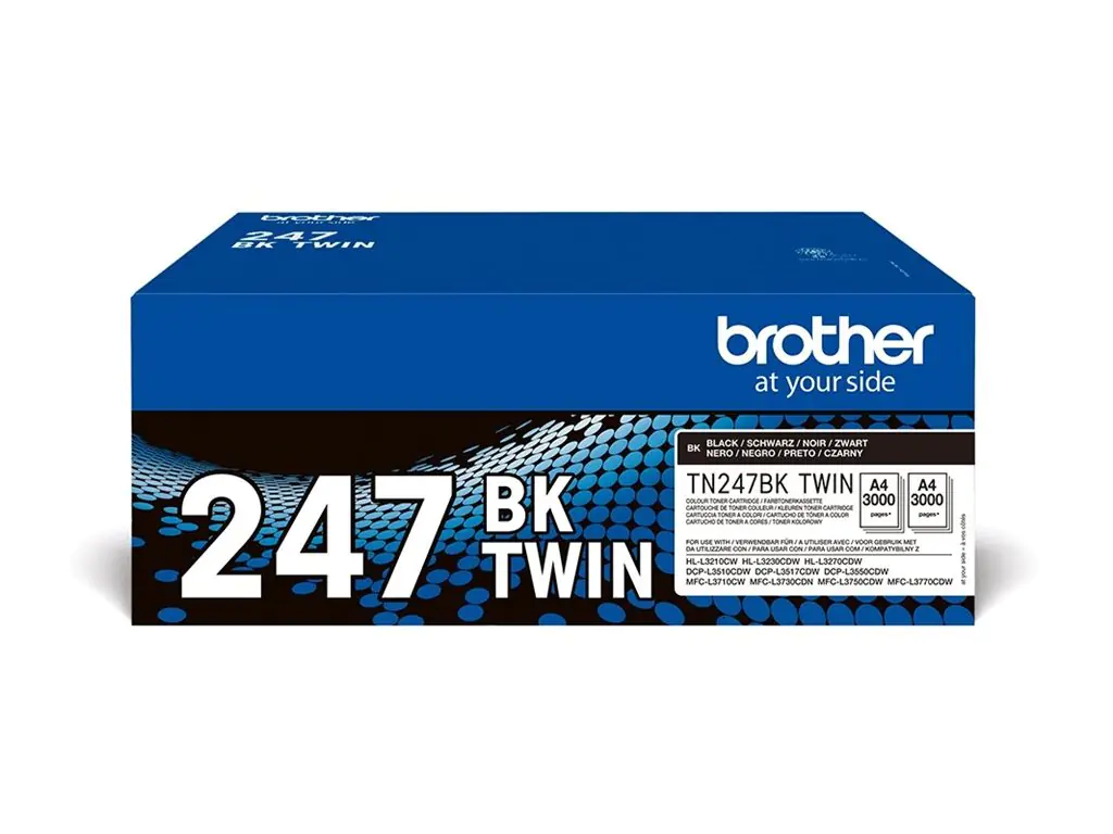 Brother TN247BK TWIN - 2er-Pack - Hohe Ergiebigkeit TN247BKTWIN