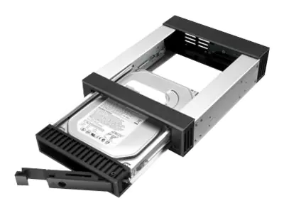 ICY BOX IB-129SSK-B - Laufwerksschachtadapter - Schwarz