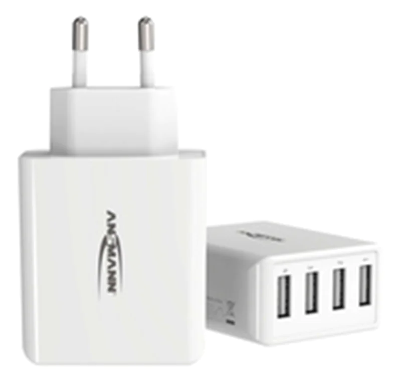 Ansmann Home Charger HC430 - Netzteil - 30 Watt - 6 A - 4 Ausgabeanschlussstellen (USB) 1001-0113