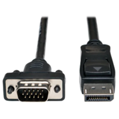 Eaton Tripp Lite Series DisplayPort 1.2 to VGA Active Adapter Cable (DP with Latches to HD15 M/M), 3 ft. (0.9 m) - Videokabel - DisplayPort (M) zu HD-15 (VGA) (M) - 91 cm - aktiv, eingerastet - Schwarz Eaton Tripp Lite Series DisplayPort 1.2 to VGA Active Adapter Cable (DP with Latches to HD15 M/M), 3 ft. (0.9 m) - Videokabel - DisplayPort (M) zu HD-15 (VGA) (M) - 91 cm - aktiv, eingerastet - Schwarz