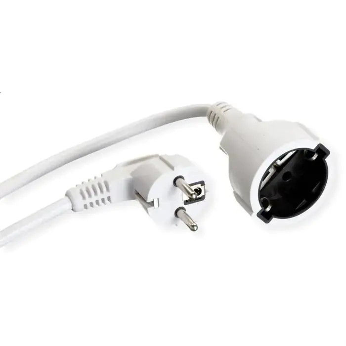 Bachmann Schutzkontakt-Verlängerung, H05VV-F 3G 1,50mm², weiß, 5,0m Bachmann Schutzkontakt-Verlängerung, H05VV-F 3G 1,50mm², weiß, 5,0m
