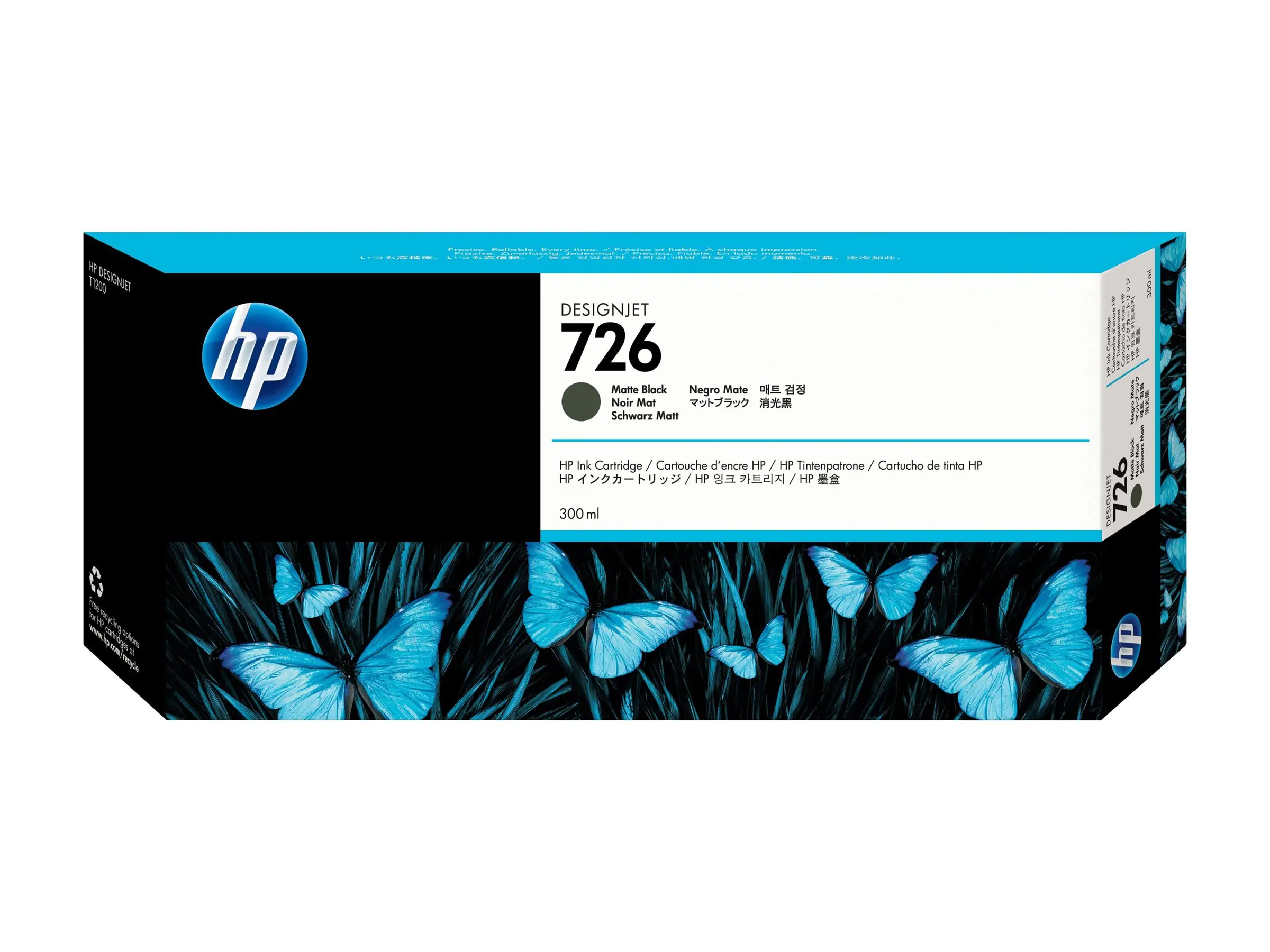 HP 726 - 300 ml - mattschwarz - original - DesignJet CH575A