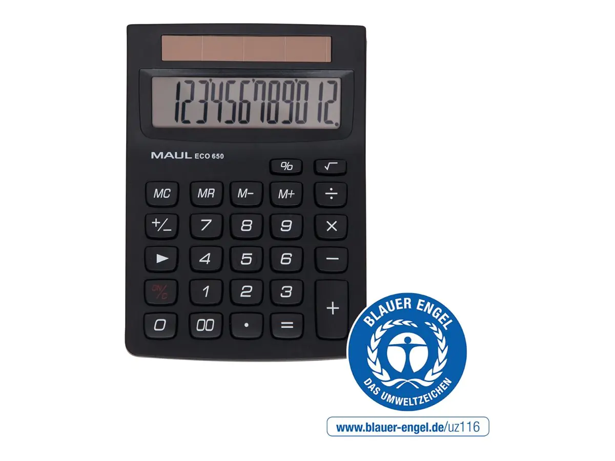 Jakob Maul GmbH Maul ECO 650 - Taschenrechner - 12 Stellen 7268690