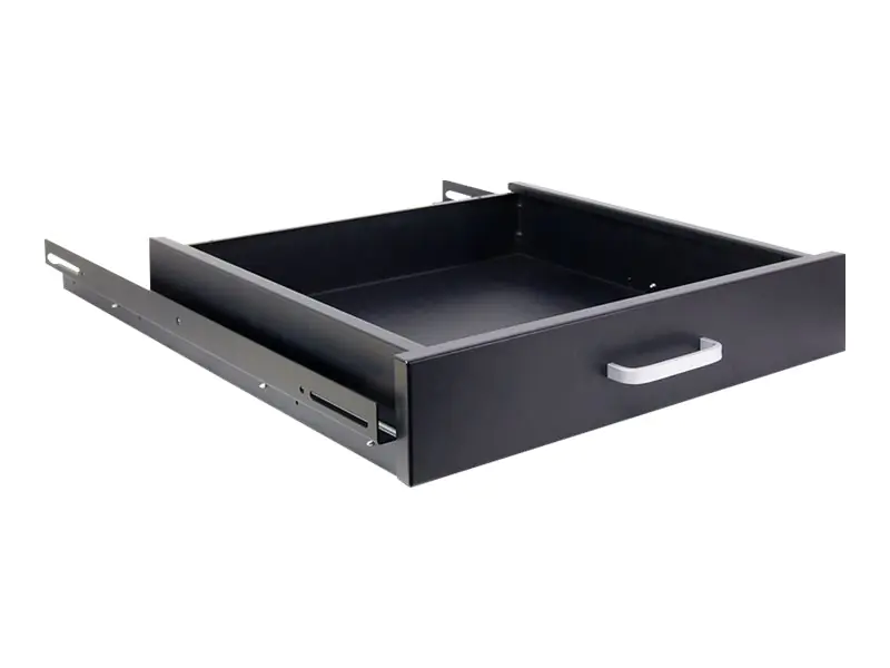 Inter-Tech SWSD-550/800 - Rack-Schublade - RAL 9005, Schwarz - 2U - 48.3 cm (19") 88887265