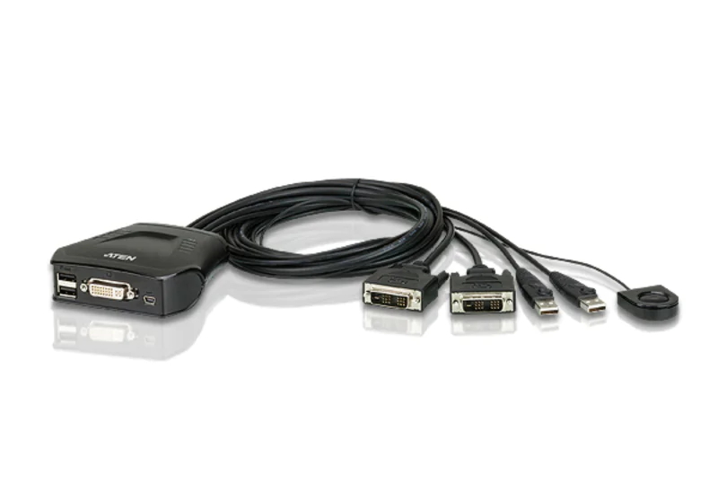 ATEN CS22D - KVM-Switch - 2 x KVM port(s) - 1 lokaler Benutzer - Desktop ATEN CS22D - KVM-Switch - 2 x KVM port(s) - 1 lokaler Benutzer - Desktop