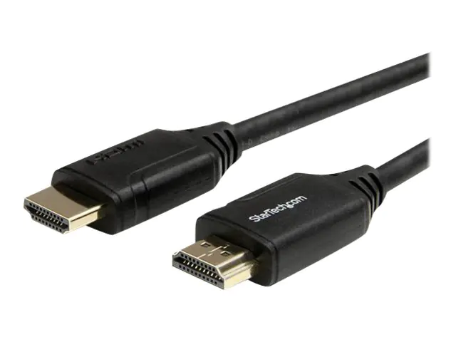 StarTech Premium High Speed HDMI Kabel mit Ethernet - 4K 60Hz - HDMI 2.0 - 3m - HDMI mit Ethernetkabel - HDMI (M) bis HDMI (M) - 3 m - Schwarz - für P/N: CDP2DPHD, CDP2HDMDP, HD202A, HDBOOST4K2, MOD4DOCKACPD, TB3DKM2HDL, VS421HDDP StarTech Premium High Speed HDMI Kabel mit Ethernet - 4K 60Hz - HDMI 2.0 - 3m - HDMI mit Ethernetkabel - HDMI (M) bis HDMI (M) - 3 m - Schwarz - für P/N: CDP2DPHD, CDP2HDMDP, HD202A, HDBOOST4K2, MOD4DOCKACPD, TB3DKM2HDL, VS421HDDP