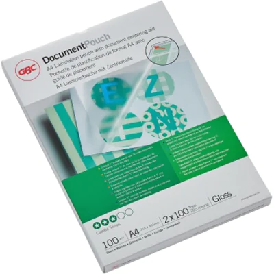 GBC Laminierfolie DocumentPouch 3740306 DIN A4 100mic 100 St./Pack. GBC Laminierfolie DocumentPouch 3740306 DIN A4 100mic 100 St./Pack.